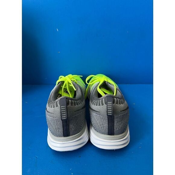 Nike Mens FlyKnit Lunar 2 620465-700 Gray Volt Running Shoes Lace Up Size 13 - Picture 3 of 6